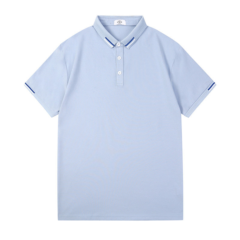 Herren Polo-Shirt Kontrastkragen Modern Sportlich