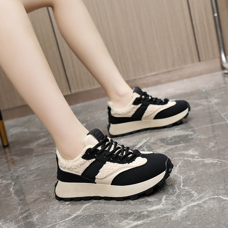 Damen Sneaker Sportschuhe Warmfutter Rutschfest
