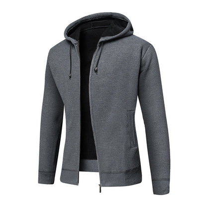 Herren Winterjacke Kapuzenjacke Gefüttert Warm