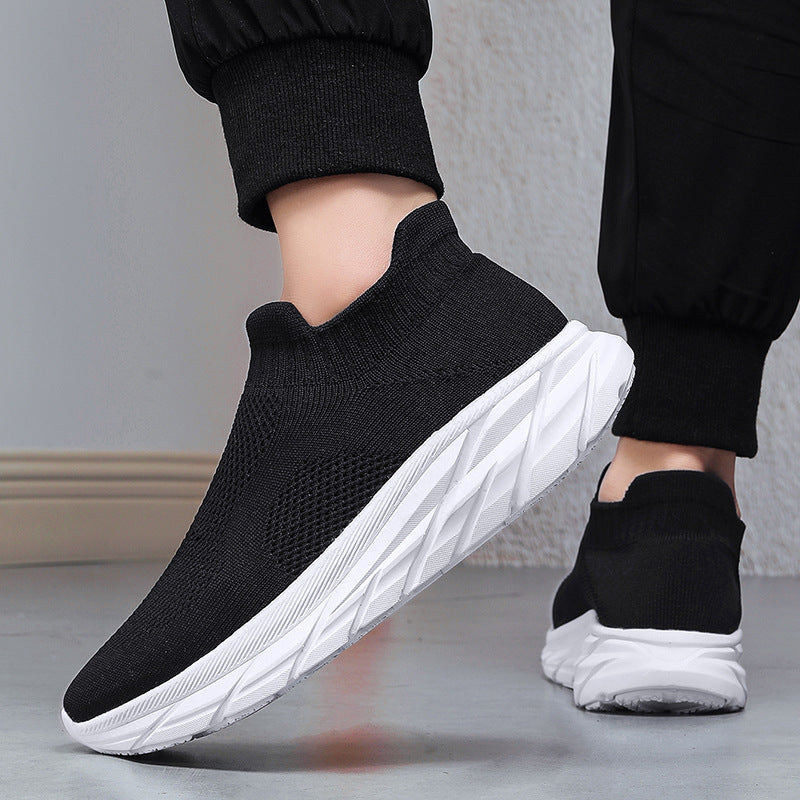 Damen Sneaker Atmungsaktiv Strick Schuhe Bequem Flexibel
