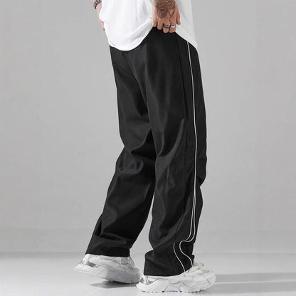 Herren Fitnesshose Sportlich Elastisch mit Verstellbund