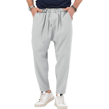 Herren Haremshose Elastisch Mit Seitentaschen Trendy