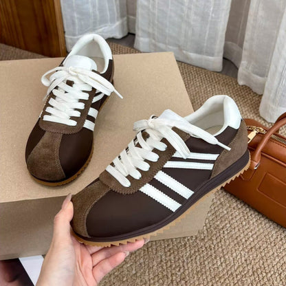 Damen Sneaker Retro Laufschuhe Wildleder Optik Frauen Schuhe - BerlinGlamour