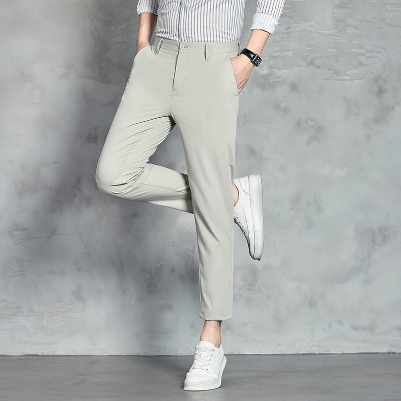 Herren Chino-Hose Bequem Slim Fit