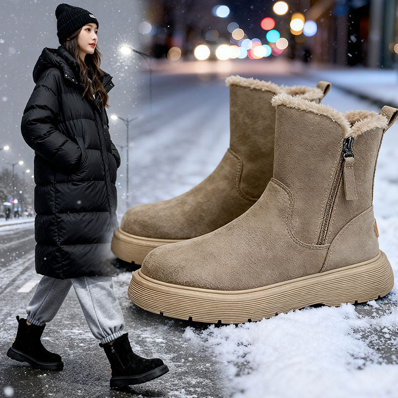 Damen Winterstiefel Isoliert Flauschig Robust