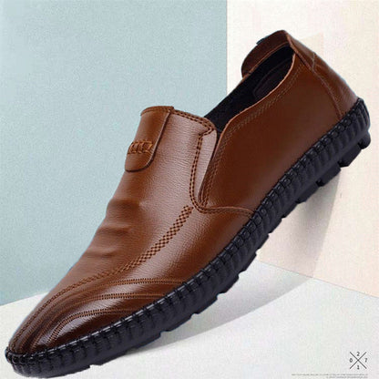 Herren Lederschuhe Braun Elegant Schuhe