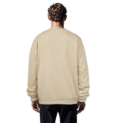 Herren Sweatshirt Modern mit Struktur Optik und Brusttasche