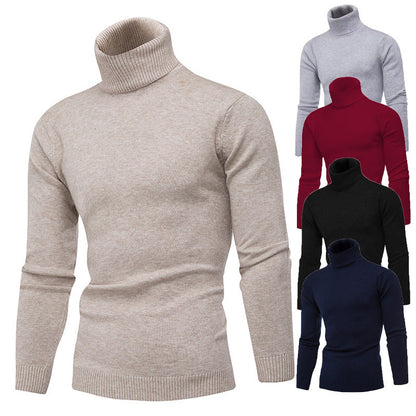 Herren Strickpullover Hochkragen Modern Glamour - BerlinGlamour