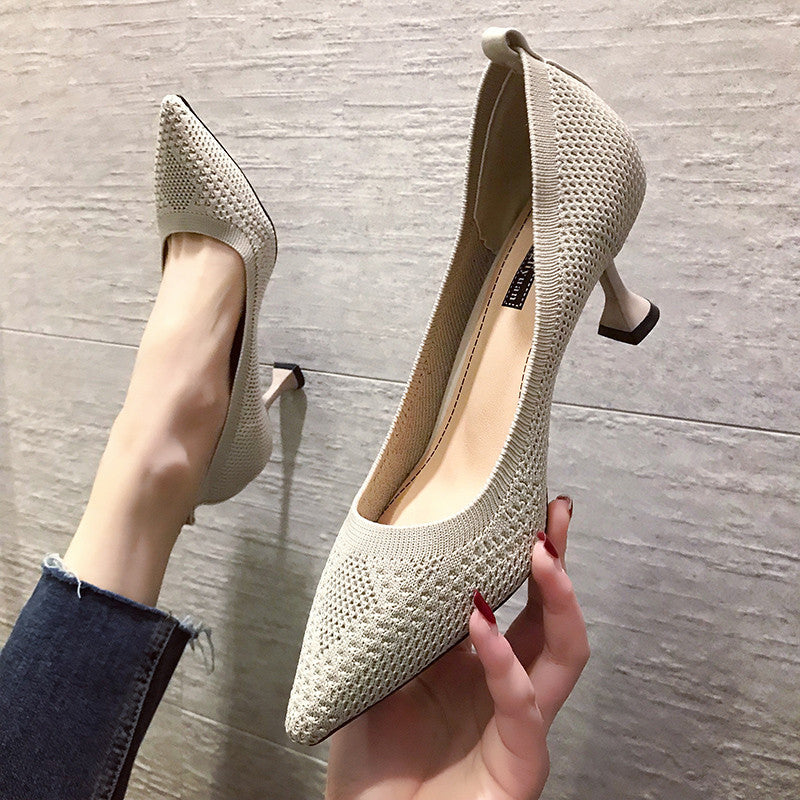 Damen High Heel Pumps mit Strass und Hohem Absatz