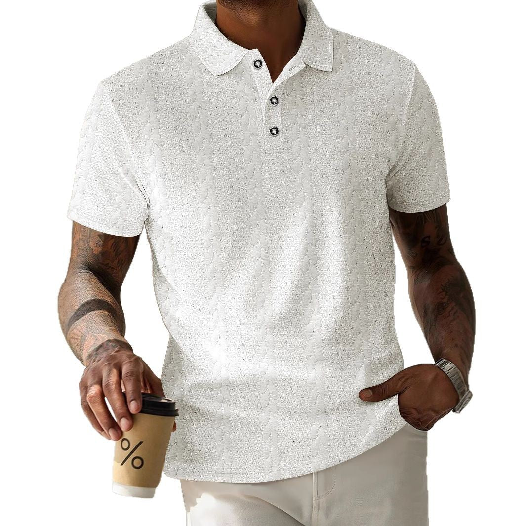 Herren Polohemd Elegantes Design mit Knöpfen Modern