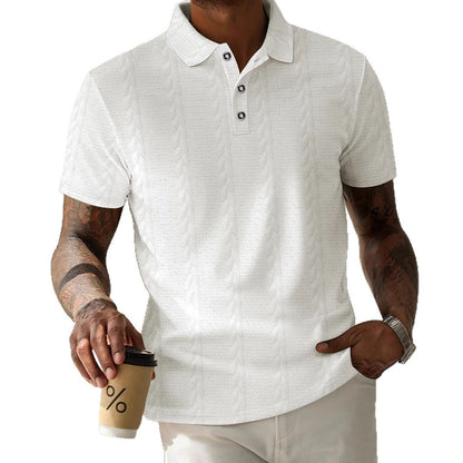 Herren Polohemd Elegantes Design mit Knöpfen Modern