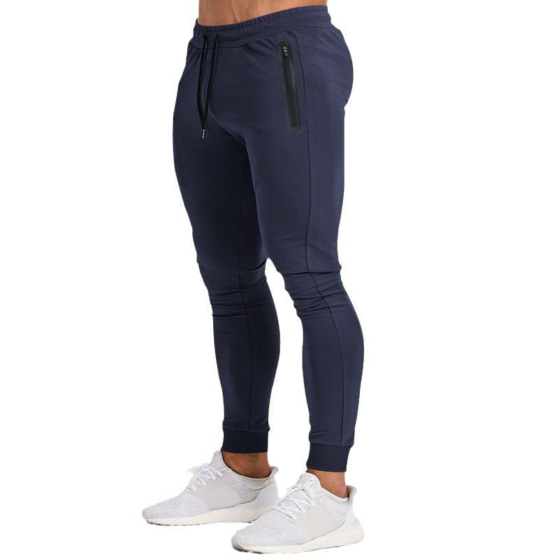 Herren Jogginghose Sportlich Reißverschluss Taschen Modern