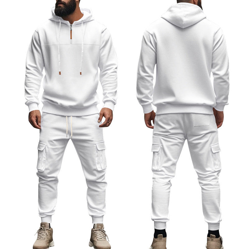 Herren Sportswear Hoodie Cargo Hosen Set Sportlich