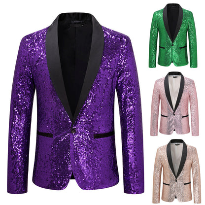 Herren Blazer Pailletten Elegant Glitzernd - BerlinGlamour