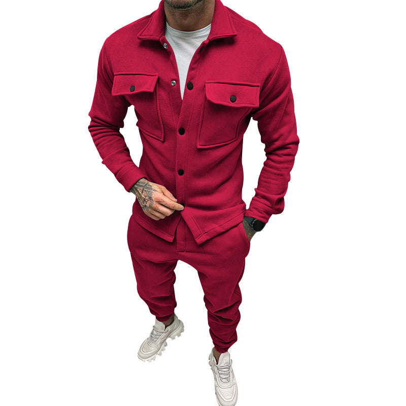 Herren Sweatjacke Lässig Moderne Taschen