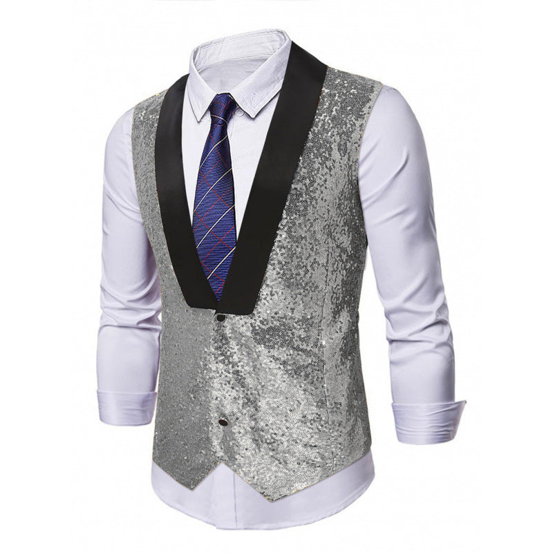 Herren Weste Glitzer Abendmode Berlin Stil
