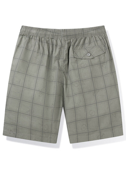 Herren Shorts Karo Modern Lässig Sommer