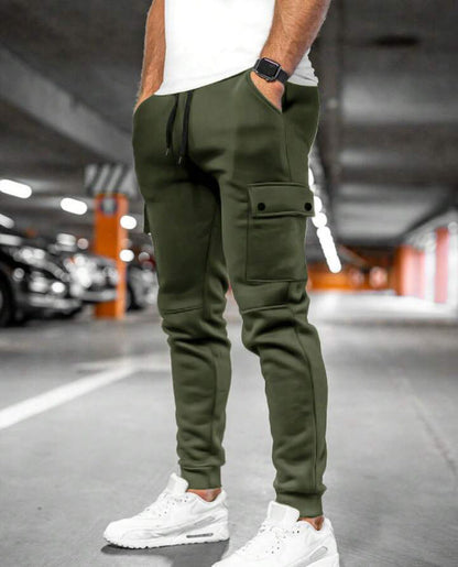 Herren Trainingshose Cargo Modern Vieltaschig Sportlich