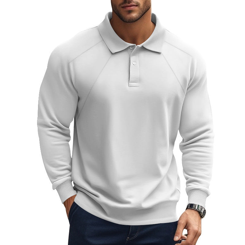 Berlin-Glamour Langarm-Polohemd mit charakteristischem Raglan-Schnitt - BerlinGlamour