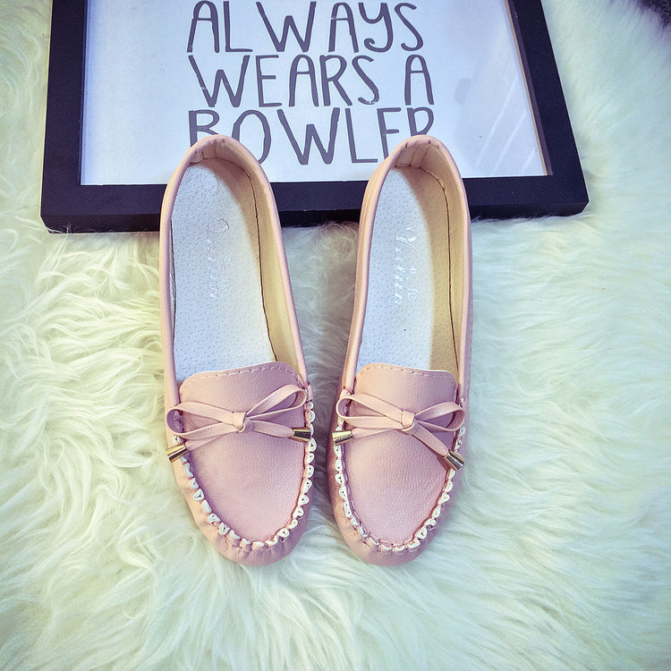 Damen Mokassin Slipper Elegant Komfortabel Schleife