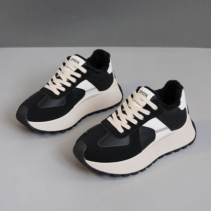 Damen Sneaker Warm Innenfutter Komfort Schuhe Winter