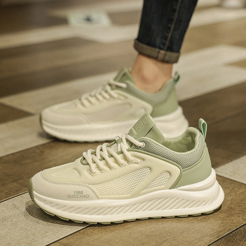 Damen Sneaker Atmungsaktiv Bequem Sportlich Weiß