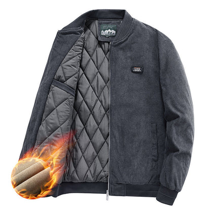 Herren Steppjacke Leicht Gefüttert Warm