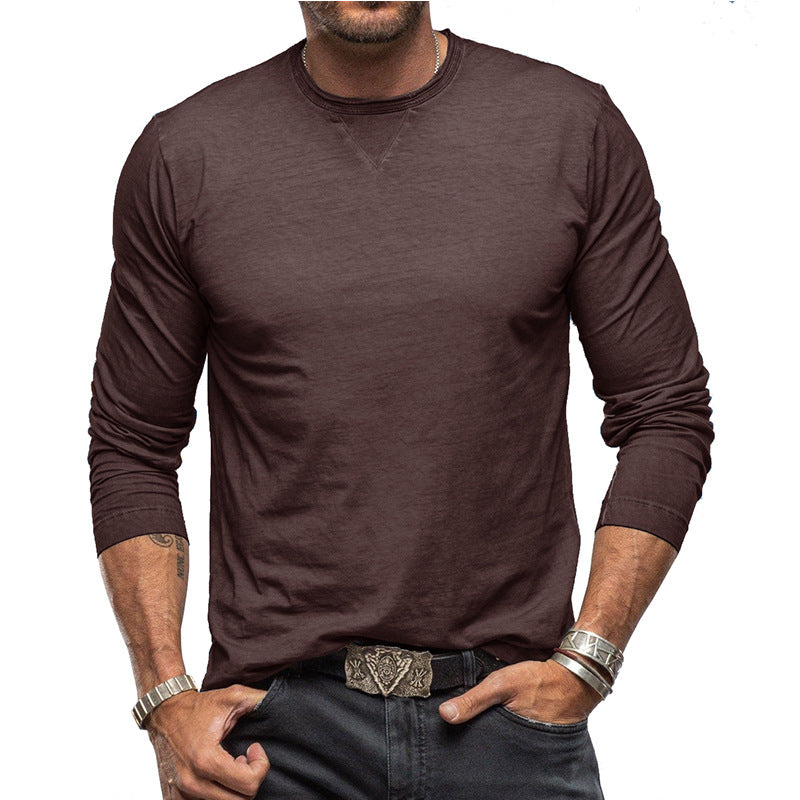 Herren Langarmshirt Relaxed Fit Rundhals