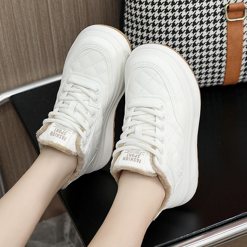 Damen Sneaker Sportlich High-Top Weichfutter Rutschfest