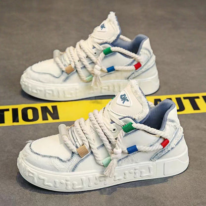 Damen Sneaker Bequem Modisch Schnürsenkel Schuhe