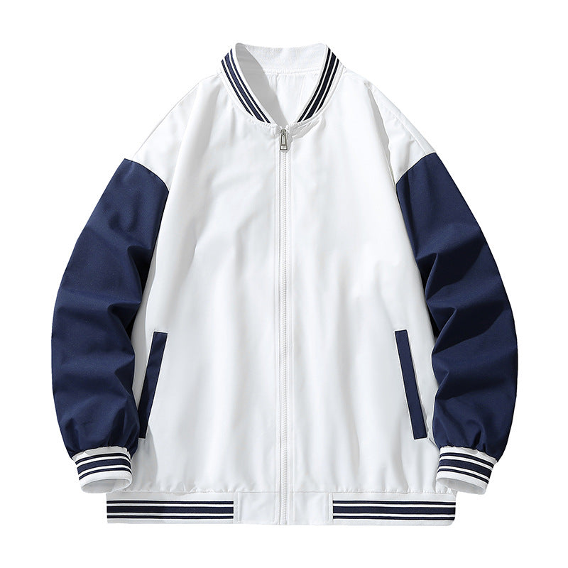Herren Jacke Sportlich Gestreift Übergangsjacke Modern