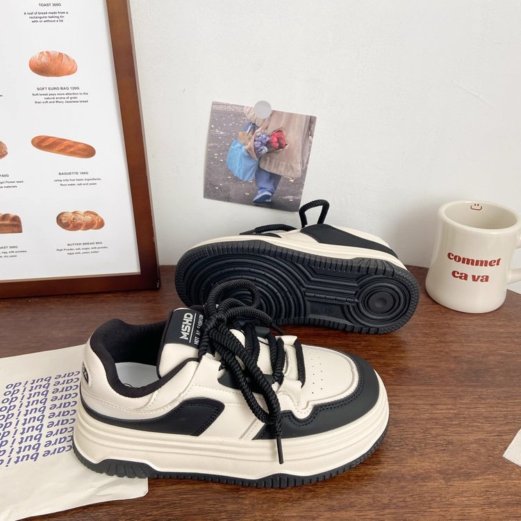 Damen Sneaker Sportlich Leicht Atmungsaktiv Schwarz