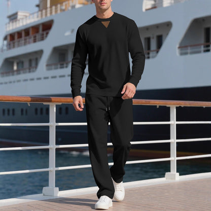 Herren Langarm-Set Modern mit Struktur und Style - BerlinGlamour