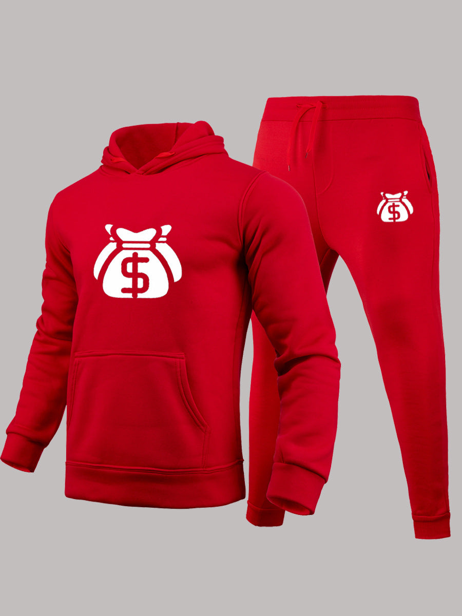 Herren Sweatanzug Modern Logo Druck Sportlich