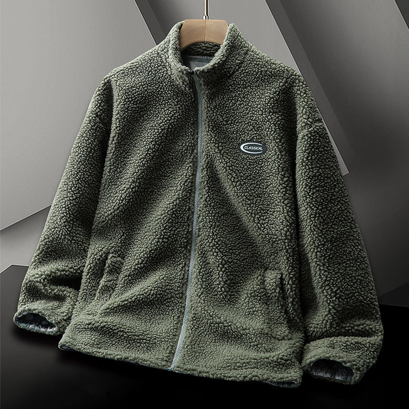 Herren Fleecejacke Warm Elastisch Hochkragen