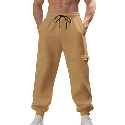 Herren Trainingshose Bequem Elastisch Mit Seitentaschen