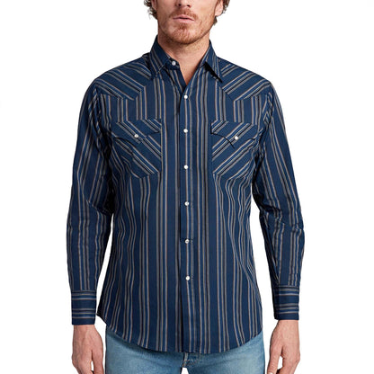 Herren Westernhemd Modern Cowboyshemd Grau