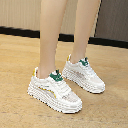 Damen Sneaker Plattform Schuhe Bequem Flexibel
