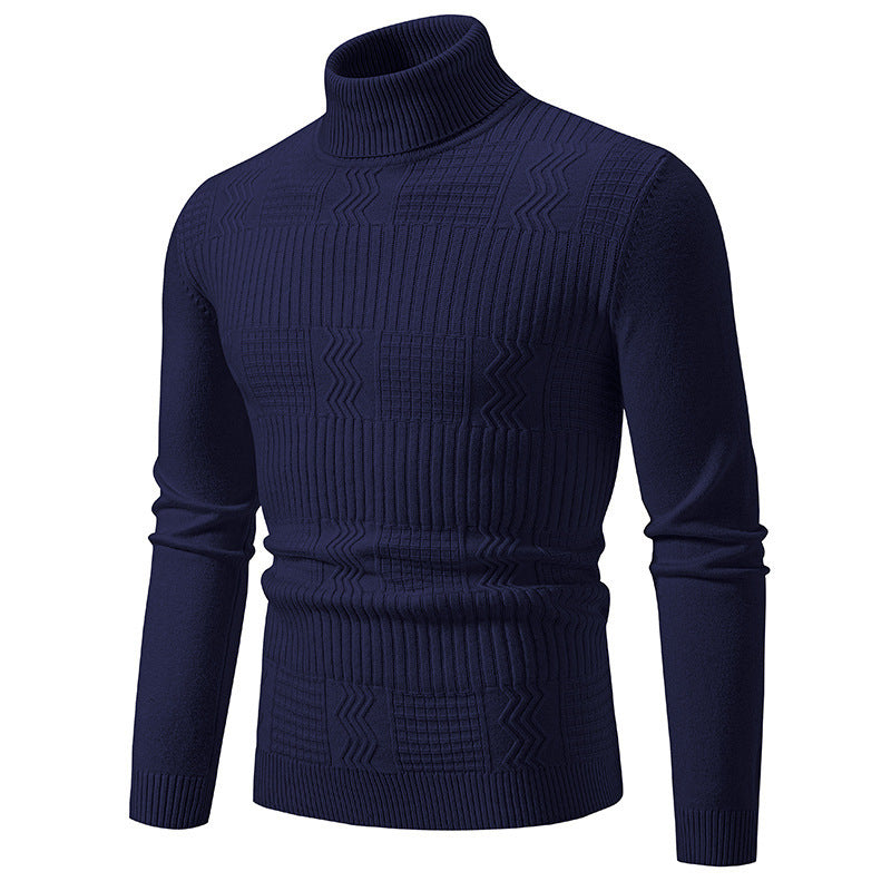 Herren Rollkragenpullover Elegantes Strickdesign Modern