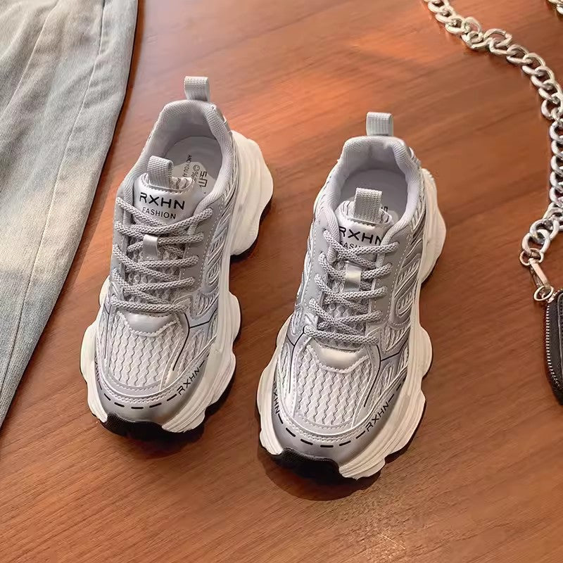 Bequeme Damen Sneaker Atmungsaktiv Sportlich Mode