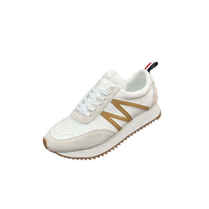 Damen Sneaker atmungsaktiv Mesh Weiße Sportschuhe