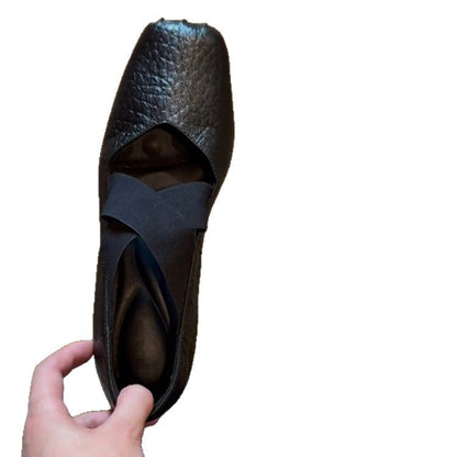Damen Mokassins Elastisch Überkreuz Riemen Komfort Design