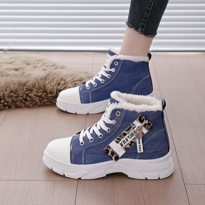 Damen Sneaker Hoch Warm Innenfutter Robust