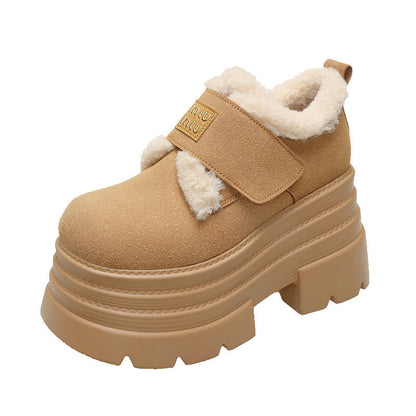 Damen Clogs Warmgefüttert Klettverschluss Verstellbar Winter