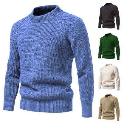Herren Strickpullover Kuschelig Warm Mit Hochem Kragen - BerlinGlamour