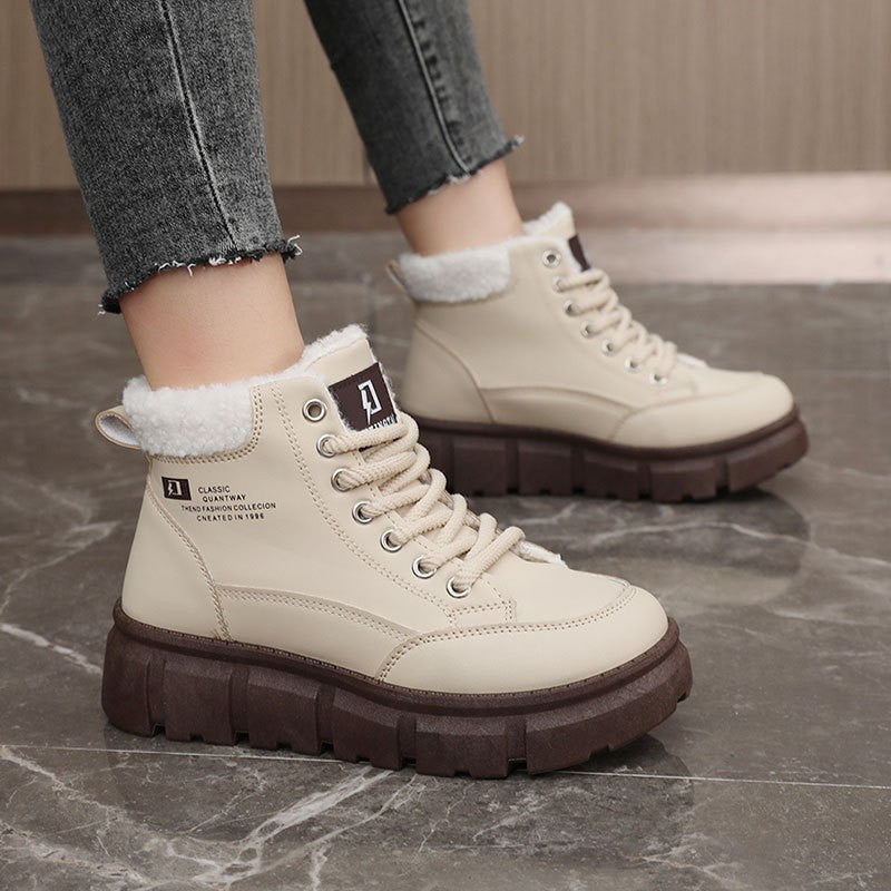 Damen Winterstiefel High-Top Isoliert Rutschfest - BerlinGlamour