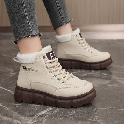 Damen Winterstiefel High-Top Isoliert Rutschfest - BerlinGlamour