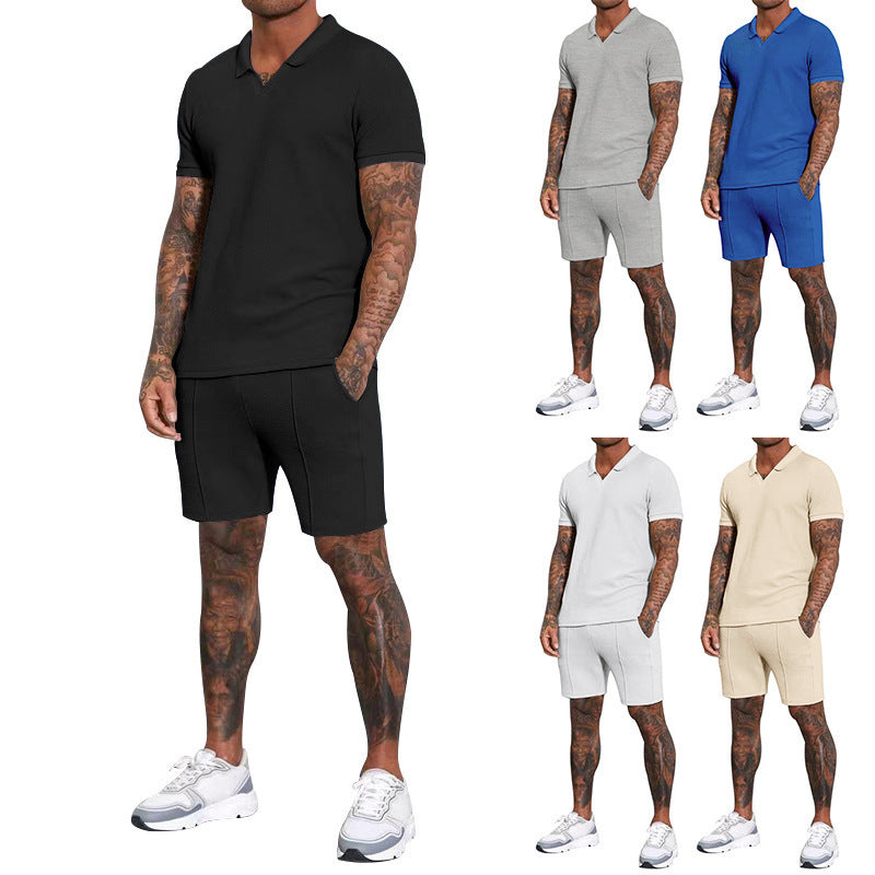 Herren Poloshirt Strukturiert Berlin Style Kurzarm