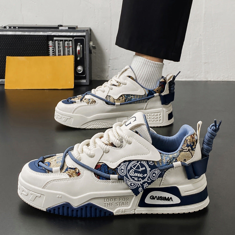 Damen Sneaker Sportlich Chunky atmungsaktiv Weiße