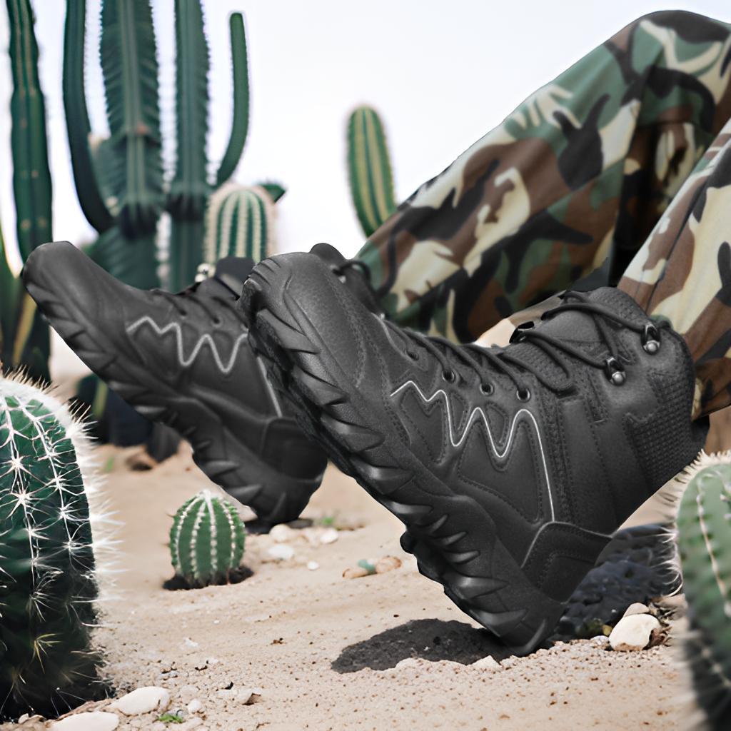 Herren Outdoor-Stiefel robust Rutschfest höher Knöchelschutz